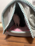华元宠具狗窝冬天保暖小型犬狗房子封闭式宠物狗狗床猫窝帐篷四季通用室内 狗窝猫房子+双层加厚毛毯 L：56*51*51 建议30斤内 实拍图