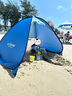 侣友自动帐篷儿童遮阳棚沙滩海滩玩沙海边防晒户外輕便速开无底帐篷 实拍图