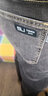 Lirdn Lee2025冬季新牛仔裤男士高档欧美风厚款百搭潮牌修身直筒时尚长裤子 砂灰色 31 码-腰围2尺4 实拍图