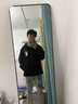 主意范立领飞行夹克外套男女春秋季潮牌cleanfit廓形短款高街棒球服外套 JK8008黑色 L 110-125斤 实拍图