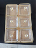 格娜斯（CRISTALGLASS）玻璃水果盘分格零食盘干果盘家用客厅茶几下午茶糖果点心盘摆放盘 3个果盘+金属托盘+亚克力盖子 实拍图