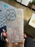鉴百伊 粉色花朵蝴蝶结兔子适用苹果15promax手机壳iphone14pro全包13小众12可爱女 贝壳纹-满屏粉花朵兔子 iPhone 15 Pro Max 实拍图