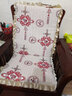 花语缤纷 加厚防滑沙发坐垫 红木实木沙发垫 长椅垫可拆洗带靠背 雪尼尔-岁岁平安 50*45*高度60(纤维棉) 实拍图