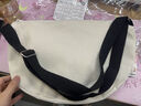 途尊小众帆布包包女2024春夏新款休闲大容量学生单肩通勤包斜挎饺子包 黑色 升级款加里衬款 实拍图
