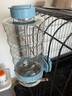 hoopet狗狗喝水器挂式水壶水瓶水嘴喂水神器小狗猫咪宠物用品悬挂式不湿 圆形宠物饮水器1300ml(蓝） 实拍图
