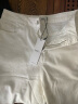 百图betu女装夏季新款牛仔裤时髦直筒百搭短裤牛仔裤女2306T44 白色 L 晒单实拍图