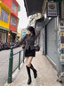 凤蝶儿连衣裙子春季女装穿搭女套装2025年新款韩版甜辣纯欲风女神范辣妹 8635上衣+黑色裙子（没链子） S 实拍图