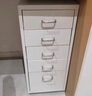 盛京家用办公桌下抽屉柜带锁移动小柜子文件柜储物矮柜收纳铁皮铁皮柜 白色5抽带锁 实拍图