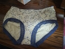 爱莎内裤女  2条装 竹纤维面料女士无痕内裤 柔软舒适中腰小平角内裤 米黄+米白 2条 XL (165/90) 实拍图