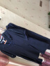 皮尔卡丹（pierre cardin）时尚套装女2024年夏季新款雪纺黑色V领收腰阔腿裤两件套套装针织 藏青色 4XL(建议160-180斤) 晒单实拍图