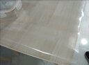 艺航优品【桌垫无味环保餐桌布水晶板PVC软玻璃防水防烫防油透明磨砂茶几 食品级磨砂2.0mm 90*90cm正方 实拍图