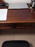 一木 实木书桌 美式乡村书桌 欧式写字台工作台 桌子 电脑桌书法桌 全实木书桌【1.2*0.6*0.75】 实拍图