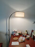 古普（Gupu） 落地灯钓鱼灯现代简约客厅书房麻将房卧室床头LED立式灯 麻布款+15瓦 三档调光（暖光） 实拍图