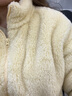 雪中飞秋冬季女士摇粒绒外套韩版潮流保暖美拉德色简约日常百搭立领外套 鹅黄色 M (160) 实拍图