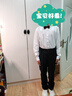 罗蒙儿童礼服六一演出服男童毕业主持长袖长裤背带套装 黑色170 实拍图