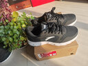 安踏男鞋运动鞋冬季男士软底厚网保暖鞋子轻便户外干活休闲跑步鞋 黑/白(网面透气防臭脚) 42.5 (265mm) 男 实拍图