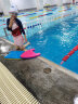 李宁（LI-NING）儿童 泳衣 女连体三角训练游泳衣 女童可爱游泳衣608 蓝粉 160 晒单实拍图