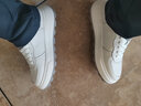 皓顿（HAUT TON）男鞋2025真皮厚底小白鞋男士时尚增高休闲运动鞋新款百搭跑步鞋 白色 40 -适合运动鞋41码 实拍图