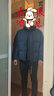 君羽户外羽绒服男新款面包服700蓬白鹅绒立领加厚鹅绒服女SC62037 深蓝 L 推荐男141-160斤/女136-155斤 实拍图