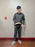 俞兆林男士保暖内衣男套装加绒加厚羊羔绒打底衫中老年秋衣秋裤防寒款 黑色【中领】 XL 【建议体重120-140斤】 实拍图