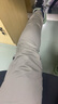 网易严选莱卡高弹时尚直筒休闲裤男士轻商务修身直筒裤男显瘦裤子夏季男 灰绿色 31 （170/80A） 实拍图