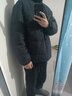 乔丹羽绒服男外套冬季保暖防风防泼水防寒运动休闲羽绒服 黑色 【新品推荐】014R 4XL 实拍图