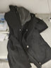 鲁宾克外套男士秋冬季潮牌宽松休闲假两件连帽工装夹克美式棒球服上衣服 黑色 3XL (建议体重155-165斤) 实拍图