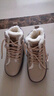 啄木鸟品牌真皮雪地靴女加绒加厚新款冬季软底防滑保暖妈妈鞋高帮棉鞋女 米色 36 实拍图