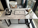 岩板茶台茶桌简约办公室功夫茶台客厅现代泡茶桌烧水一体轻奢茶几 140*80*75CM [香奈儿]单桌赠智能茶炉 实拍图