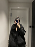 哲诗凡 狐狸毛皮草女短款真皮羽绒服海宁绵羊皮2025新款冬皮毛一体外套 黑色 M 105斤--120斤 实拍图