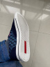 沙驰休闲鞋男鞋夏季英伦板鞋布鞋男士一脚蹬懒人鞋透气套脚乐福鞋男 蓝色-标码 S7233013A 39 (245mm) 皮鞋码 实拍图