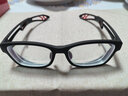 卡珀尼运动眼镜篮球足球护目镜近视眼睛框架男户外防护防雾防撞骑行跑步 黑红色 配1.67加硬防雾防蓝光-800度内 实拍图