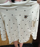 小狗比格儿童内衣套装男宝宝秋衣秋裤套装女纯棉春秋婴儿全棉睡衣 6472波点款 140 cm建议7-8岁【无肩扣】 实拍图