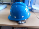 星工（XINGGONG）工地安全帽玻璃钢V型监理电力建筑工程防砸头盔劳保头盔 免费印字 蓝色 实拍图