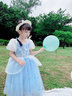 蓓然美灰姑娘公主裙秋爱莎连衣裙艾莎爱丽丝生日礼服儿童公主裙演出服 灰姑娘A 120 实拍图