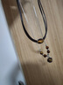 伊黛儿美拉德串珠项链女虎眼石吊坠2026新款复古咖色毛衣配饰轻奢锁骨链 L2441虎眼石叠戴项链 实拍图
