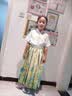 罗蒙女童马面裙汉服新中式儿童古风中秋国风演出服 青绿色套装 110 实拍图