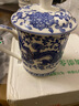 泥之恋 景德镇陶瓷器茶杯带盖陶瓷大水杯45%以上骨粉骨瓷会议杯办公杯子 青花龙 一个 实拍图