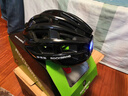 洛克兄弟（ROCKBROS） 骑行头盔车灯充电发光防虫网山地公路自行车头盔男女骑行装备 宝石黑ZN1001 实拍图