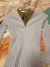 OVV2023春夏新款女装桑蚕丝棉质混纺调节拉链V领长袖针织外套 浅蓝（净色）13 M 晒单实拍图