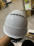 伟光 安全帽 高强度ABS透气领导监理头盔 工地建筑工程 新国标电绝缘安全帽 白色透气款 旋钮式调节 实拍图