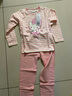 Hello Kitty女童内衣套装棉儿童秋衣套装秋冬秋衣秋裤家居服睡衣裤秋装 【春秋F款】粉白条纹 55502 130 适合125-135cm 实拍图