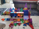 弥鹿（MiDeer）儿童彩窗磁力片积木生日六一儿童节礼物棒磁铁磁吸益智玩具礼盒 100片钻面彩窗-含小车*2+收纳袋 晒单实拍图