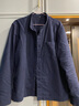 无印良品 MUJI 男式 新疆棉 法兰绒 立领衬衫 19AC775 海军蓝 M 实拍图