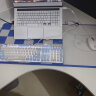飞遁LESAILES900*400*3mm棋盘猫咪 电竞游戏鼠标垫超大号 锁边加厚办公电脑键盘书桌垫 蓝黄色 实拍图