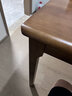 洛克莫丹小方桌饭桌八仙桌全实木四人餐桌打牌桌子简约掼蛋棋牌专用四方桌 胡桃色（全实木） 一桌+四椅 /官帽椅 80cm 正方形*75cm高 实拍图