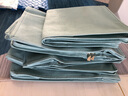 百草园 收纳袋棉被整理袋包搬家打包袋换季衣服储物袋被袋防尘袋无纺布 雨雾蓝 小号4个 实拍图
