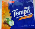 得宝（TEMPO）手帕纸4层加厚7片12包便携式小包纸巾餐巾纸可湿水面巾纸抽卫生纸 4层 7片*12包 蜜桃味 实拍图