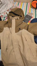 骆驼（CAMEL）[北风]三合一冲锋衣户外登山服防风防雨防污抓绒羽绒内胆运动外套 [抓绒]番木棕椰壳色,男 A13CAXX085Z XL 实拍图