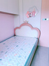 LINSY KIDS林氏家居儿童床女孩公主床婴儿床现代简约儿童房单人床家具TBC024 【硅胶皮|带灯】悬浮床+椰棕床垫 1350mm*2000mm 实拍图